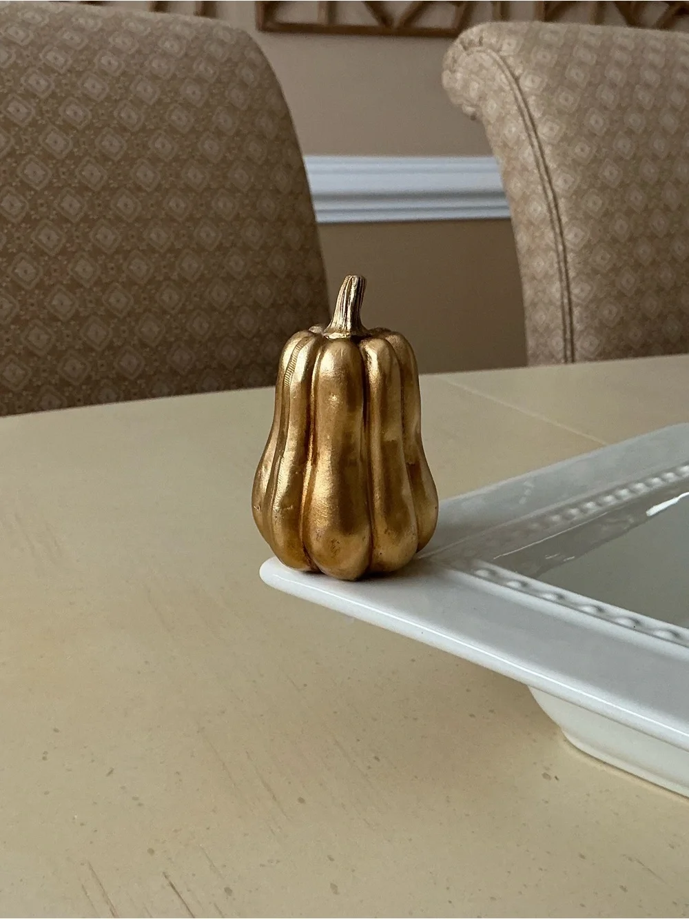 Gold Autumn Gourd Platter Decoration 🍂